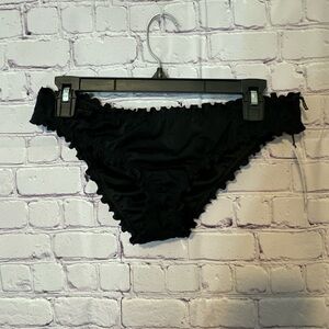 Shade & Shore Black Cheeky Bikini Bottom